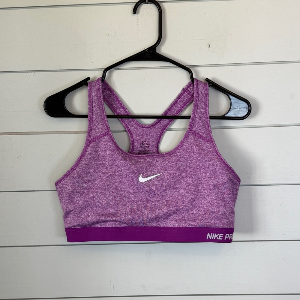 Nike‎ Pro dri-fit sports bra purple women's size XL